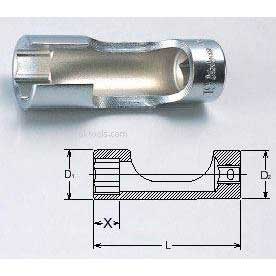 KOKEN 3300FN-22  22mm 3/8'' Drive Flare Nut Socket