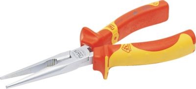 NWS Long Nose Pliers 2K VDE Handle 205mm