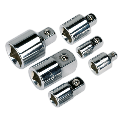 Sealey AK2736 6-Piece Chrome Vanadium steel socket adaptor set.