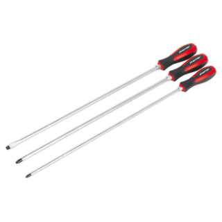 Sealey AK4935 - Screwdriver Set 3pc 450mm Hammer-Thru