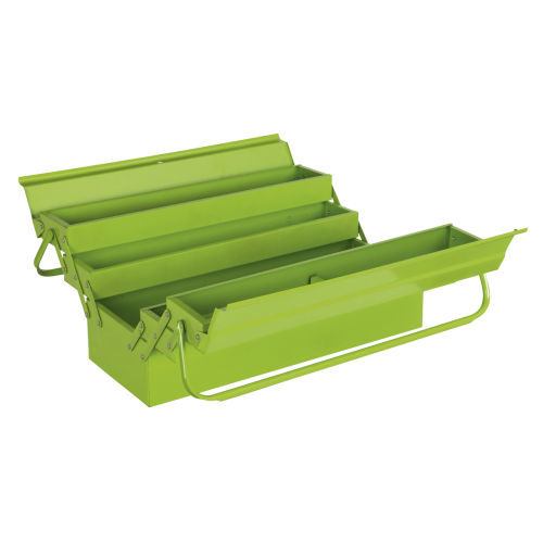 Cantilever Toolbox 4 Tray 530mm Hi-Vis Green