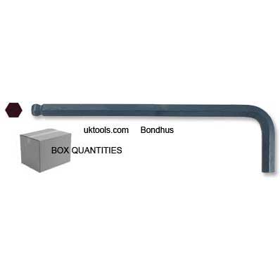 3/16'' BONDHUS Ball WRENCH Box of (100) - 4.5'' Long