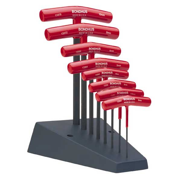 Bondhus 13389 HTX80M/S HEX T-HANDLE 8pc SET 2-10mm with Stand