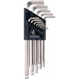 Bondhus 17099 BLX9MB Hex Key Set Ball End 9pc 1.5-10mm BriteGuard