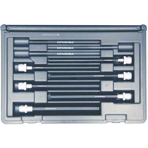 Bondhus 30646 PHX6M/S-6 ProHold METRIC HEX 6pc Socket Bit Set 4-10mm - 6'' long