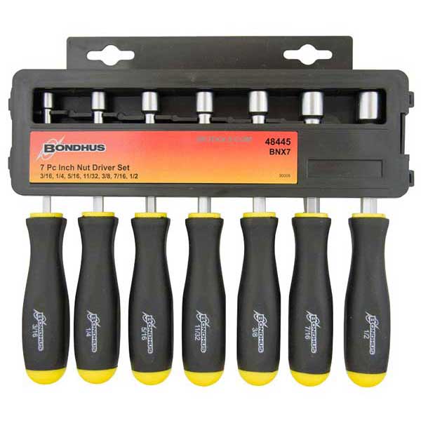 Bondhus 48492 BNX7M METRIC Hollow Shaft NUT DRIVER SET 6-12mm