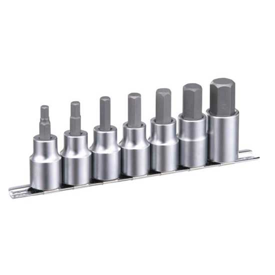 7 Piece 1/2" Square Drive Hexagon Bit Socket Set UKtools