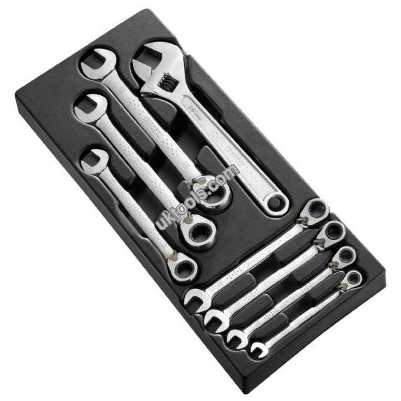 Facom Expert 7pc Ratchet & Adjustable Wrench module