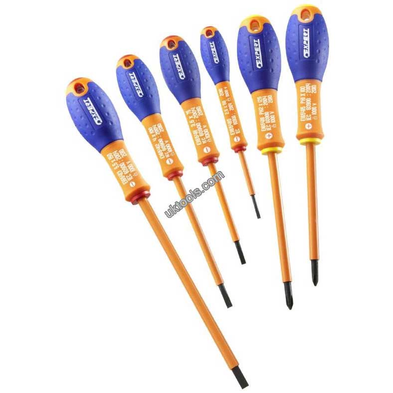 Facom Expert 6 Insulated Screwdrivers Set Slot/PH