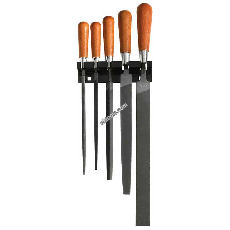 Facom STG Set of 5 Files with Varnished Wood Handles | UKtools