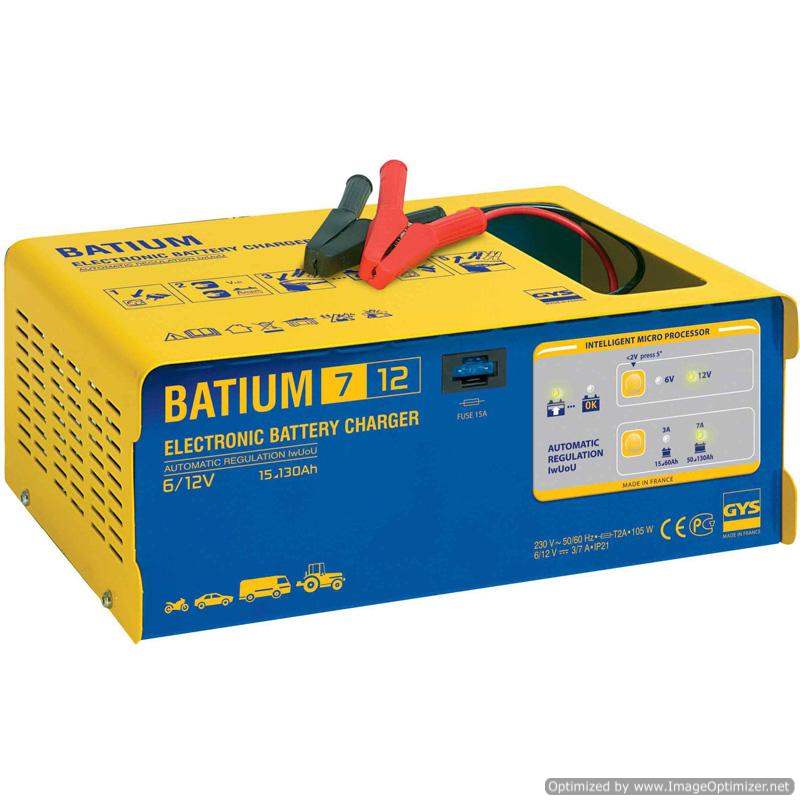 GYS Professional Battery Charger 130Ah BATIUM 7/12