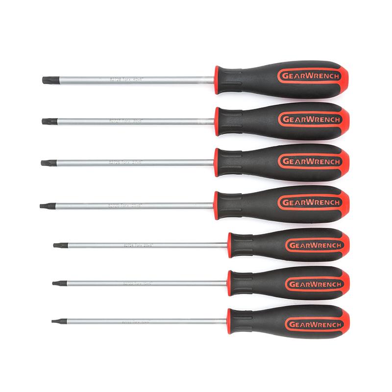 Gearwrench 7Pc Torx Dual Material Screwdriver Set 6 Blades