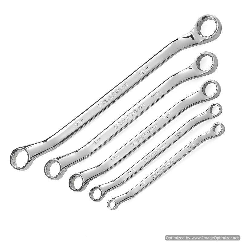 Gearwrench 5Pc Deep Offset Wrench Set Metric 8-19mm