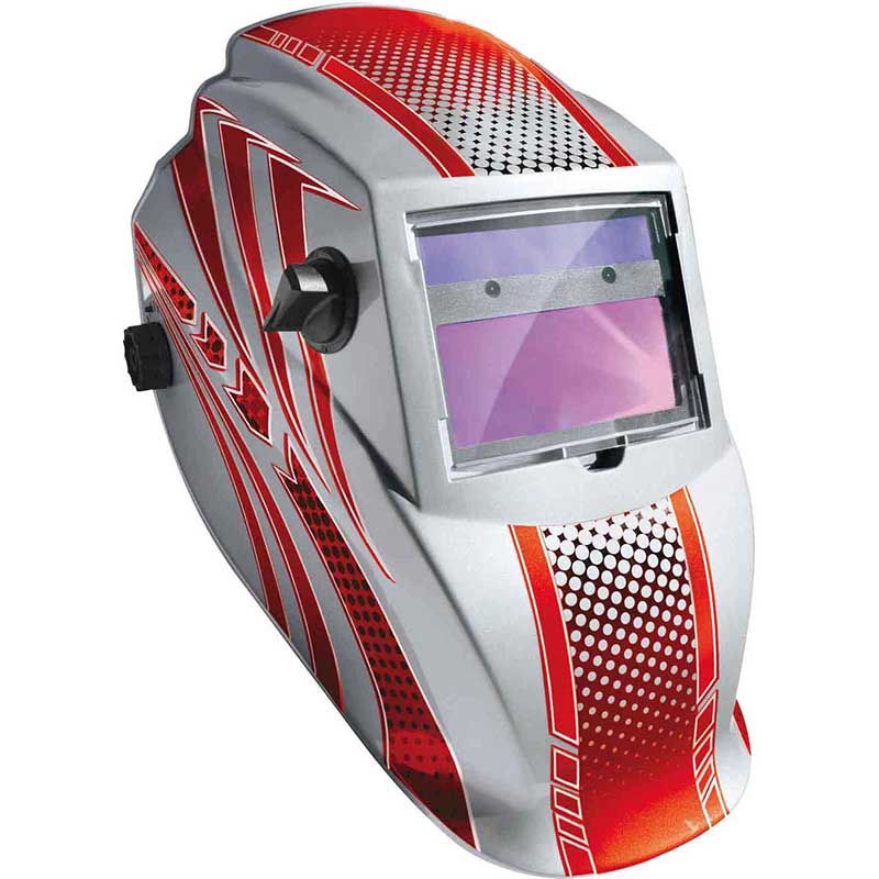 GYS Welding Helmet LCD Hermes 9-13 Red