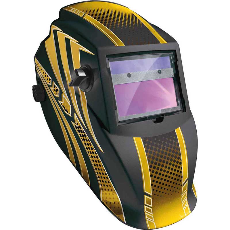 GYS Welding Helmet LCD Hermes 9-13 Gold