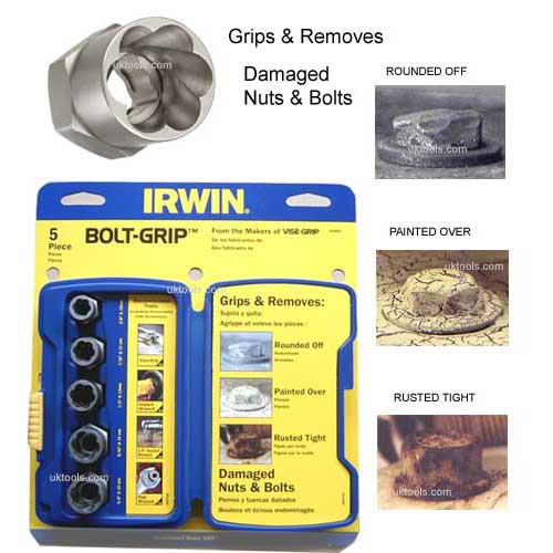 Irwin IRBG Bolt Grip Set 5pc