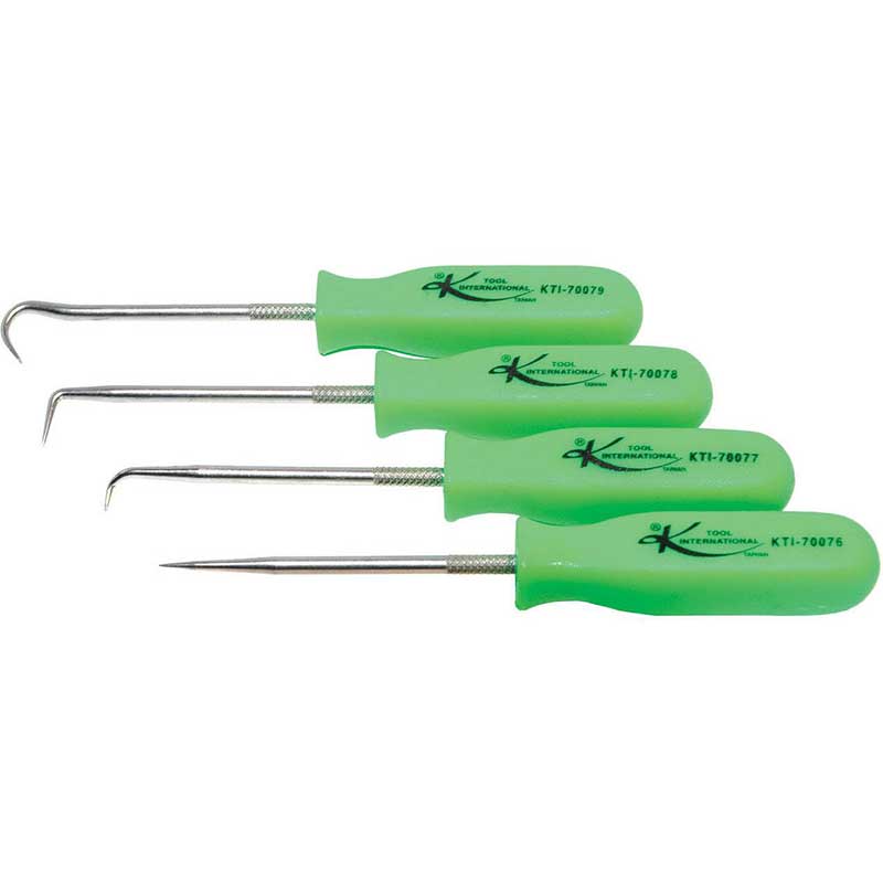 K-Tool 4pc Hook and Pick Set Green