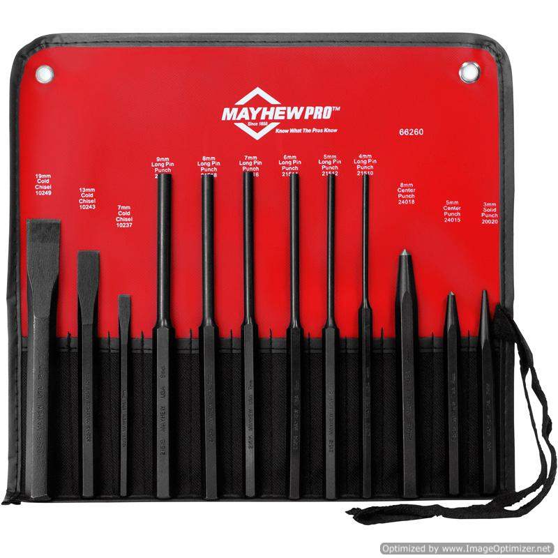 Mayhew 12pc Punch & Chisel Set Metric