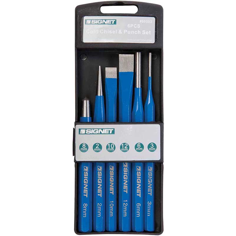 Signet 6pc Punch and Chisel Set Metric