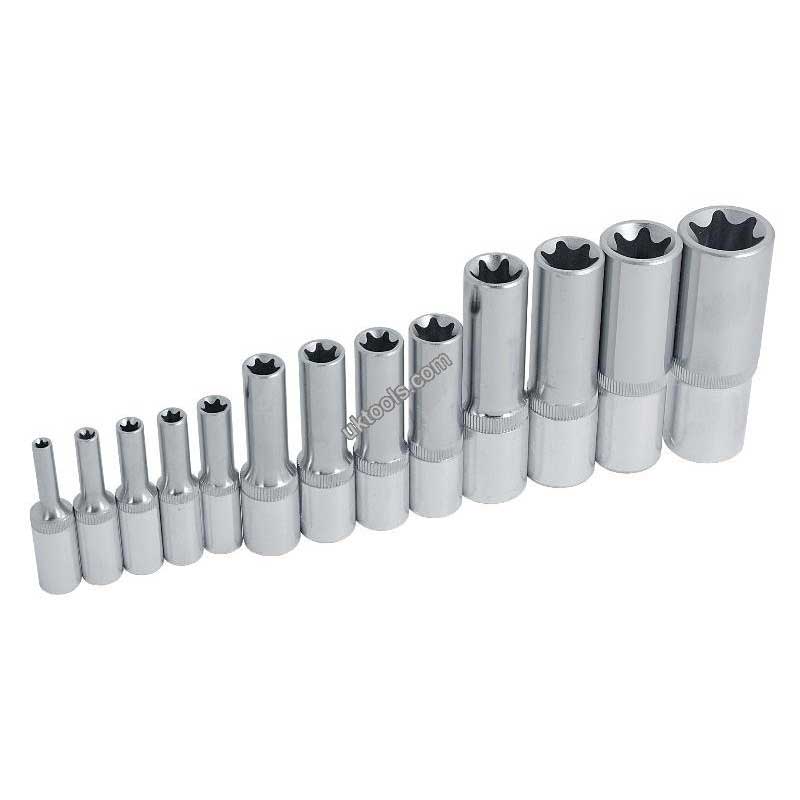 Trident T100650 E Torx Deep Socket Set 13pc