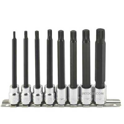 Long Spline Set 8pc 3/8 Dr M4  M14