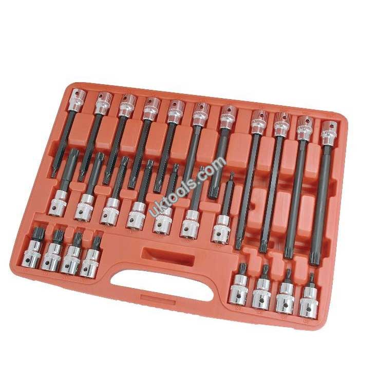 Multi Spline Socket Set 1/2 Dr 26pc