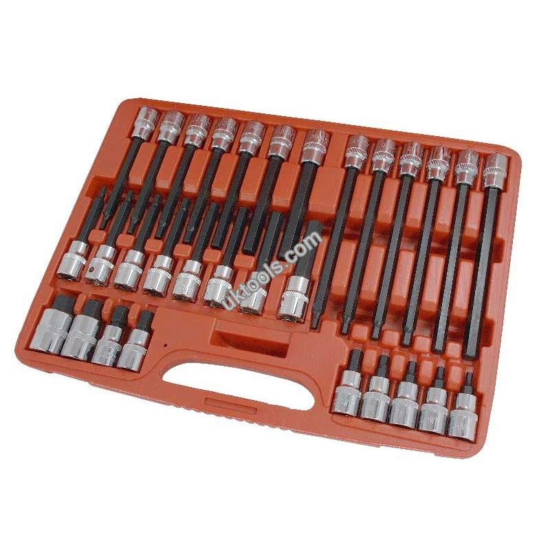 Trident T131750 Hex Bit Socket Set 1/2 Dr 30pc