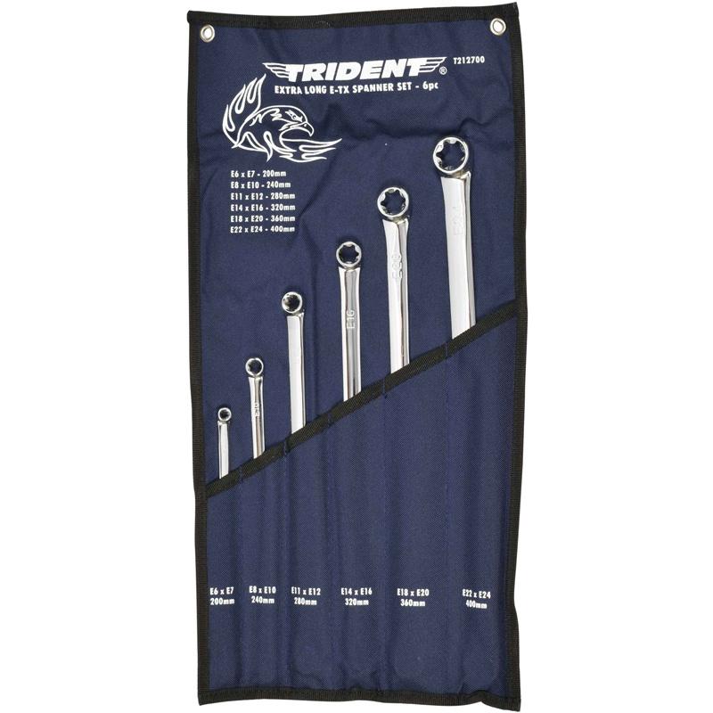 Trident Flex Head Ring Spanner 17x19mm