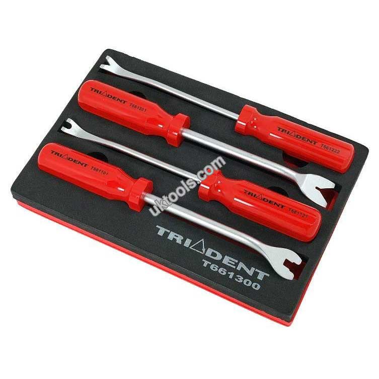 Trident-T661300 Trim Clip Tool Set 4pc