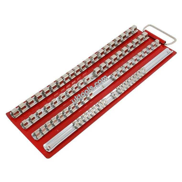 Trident T712100 Socket Rail Rack Large 80 piece | UKtools