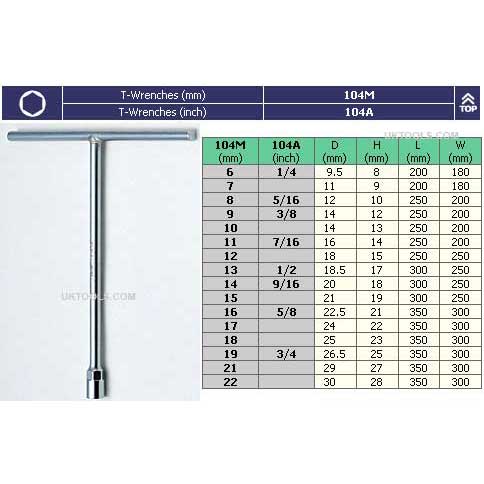 Koken 104a 5 8 5 8 Inch Af T Handle Socket Wrench T Bar Uktools Com