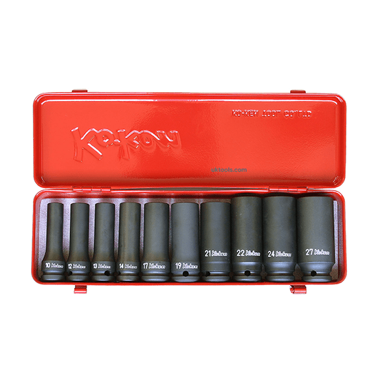 Koken 14207M 1/2"Drive Deep Impact Socket Set 10piece 10 27mm UKtools