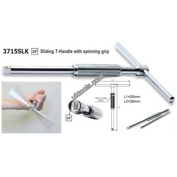 Koken 3715SLK 3/8''Dr. Sliding Quickspin ''T'' Handle