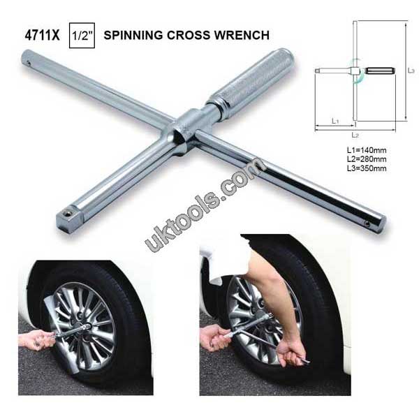 Koken 4711X 1/2'' SD SPINNING CROSS WRENCH FOR WHEEL MOUNTING