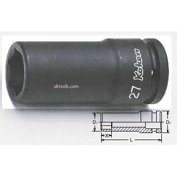 Koken 16301M-29 29mm 3/4''Dr. DEEP 6pt Thin Wall Impact Socket