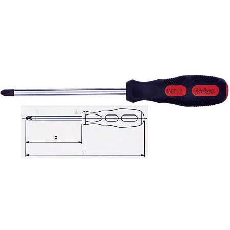 Koken 168P-2-250 No2  PHILLIPS LONG SCREWDRIVER 250mm Blade