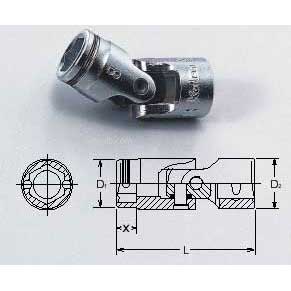 Koken 2441M-5  5mm 1/4''Dr Nut Grip Universal Joint Socket