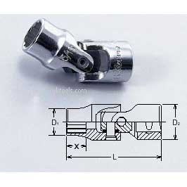Koken 2445A-1/4 1/4''Dr. U/J Socket D/Hex