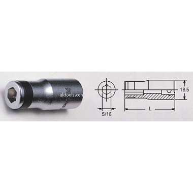 Koken 3141 3/8Dr X 5/16 48mm Long Bit Holder for Double Ended Bi