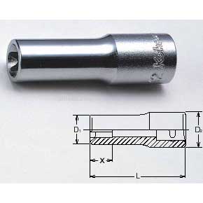 Koken 3325-E7 E7 3/8''Drive Deep Torx 55mm Long Socket (E Type)