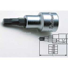 Koken 4020-100M14 M14 100mm Long 1/2''Drive  SPLINE BIT Socket