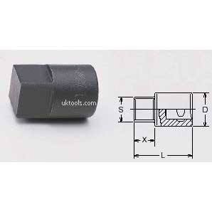 Koken 4110M-9.5 9.5mm 1/2''Drive Drain Plug Socket (Square male)