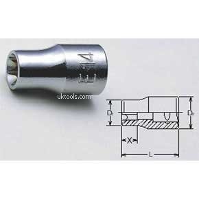 Koken 4425-E20 E20 1/2''Drive Standard E-Torx Socket