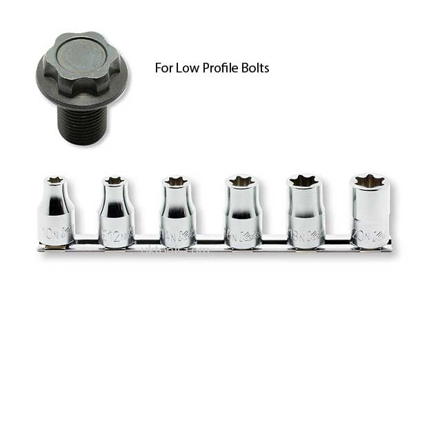 Koken RS4425/6-N etorx socket set for low profile bolts