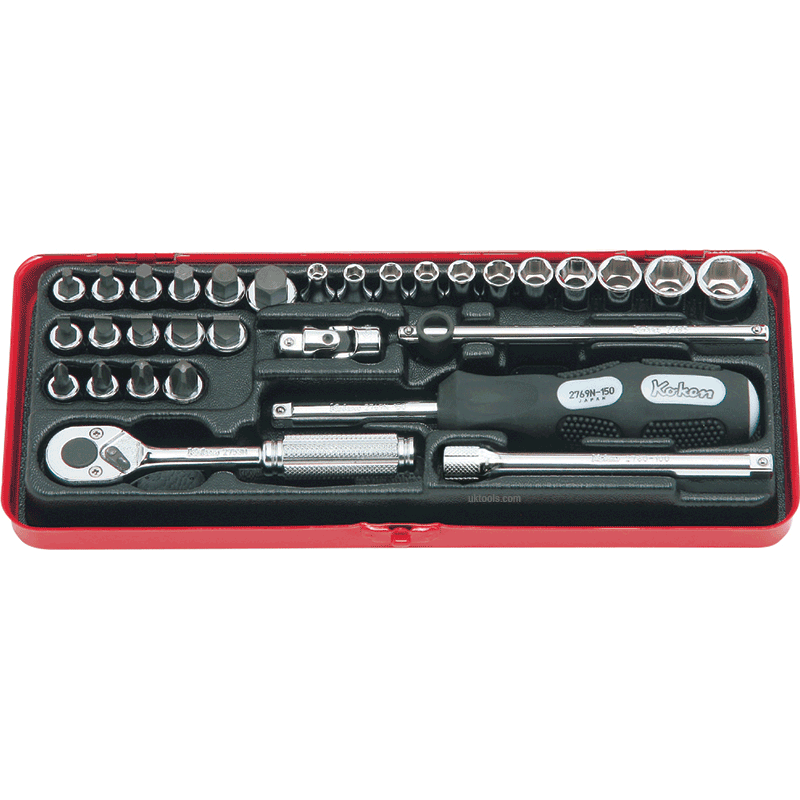 Koken 2257M 1/4".Dr socket set 31piece UKtools