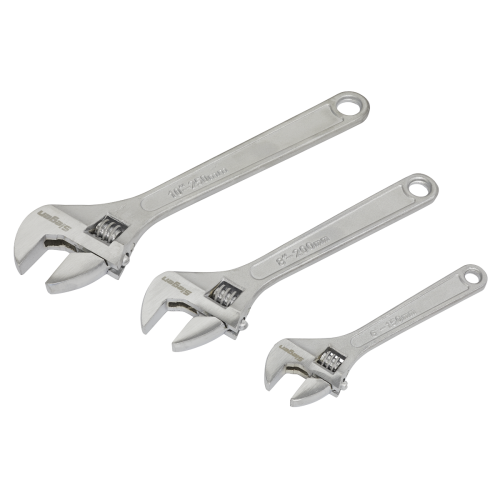Sealey S0448 - Adjustable Wrench Set 3pc 150  200 & 250mm