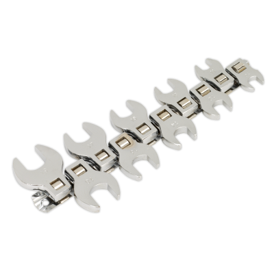 Crows Foot Spanner Set 10pc Open End 3/8Sq Drive Metric