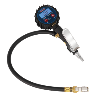 Sealey Digital Tyre Inflator with Clip-On Connector