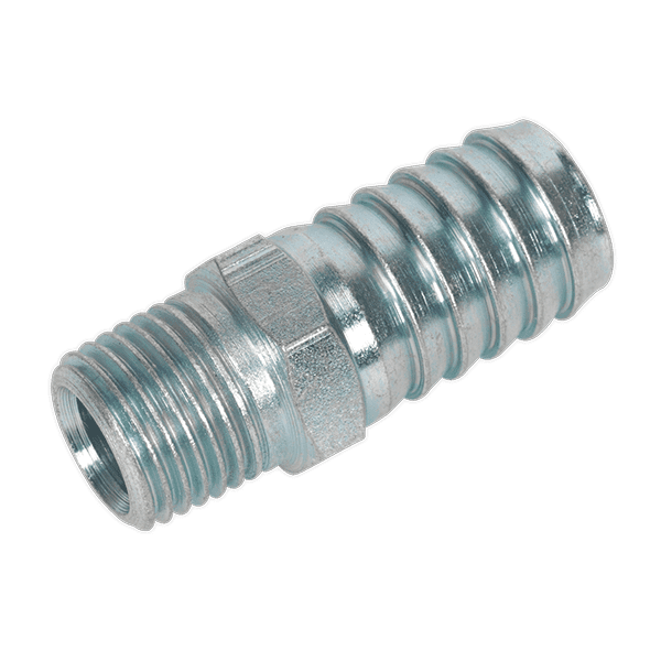 Sealey AC40 Male Screwed Tail Piece 1/4BSPT 1/2 Hose Pack of 5
