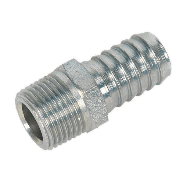 Sealey AC42 Male Screwed Tail Piece 3/8BSPT 1/2 Hose Pack of 5